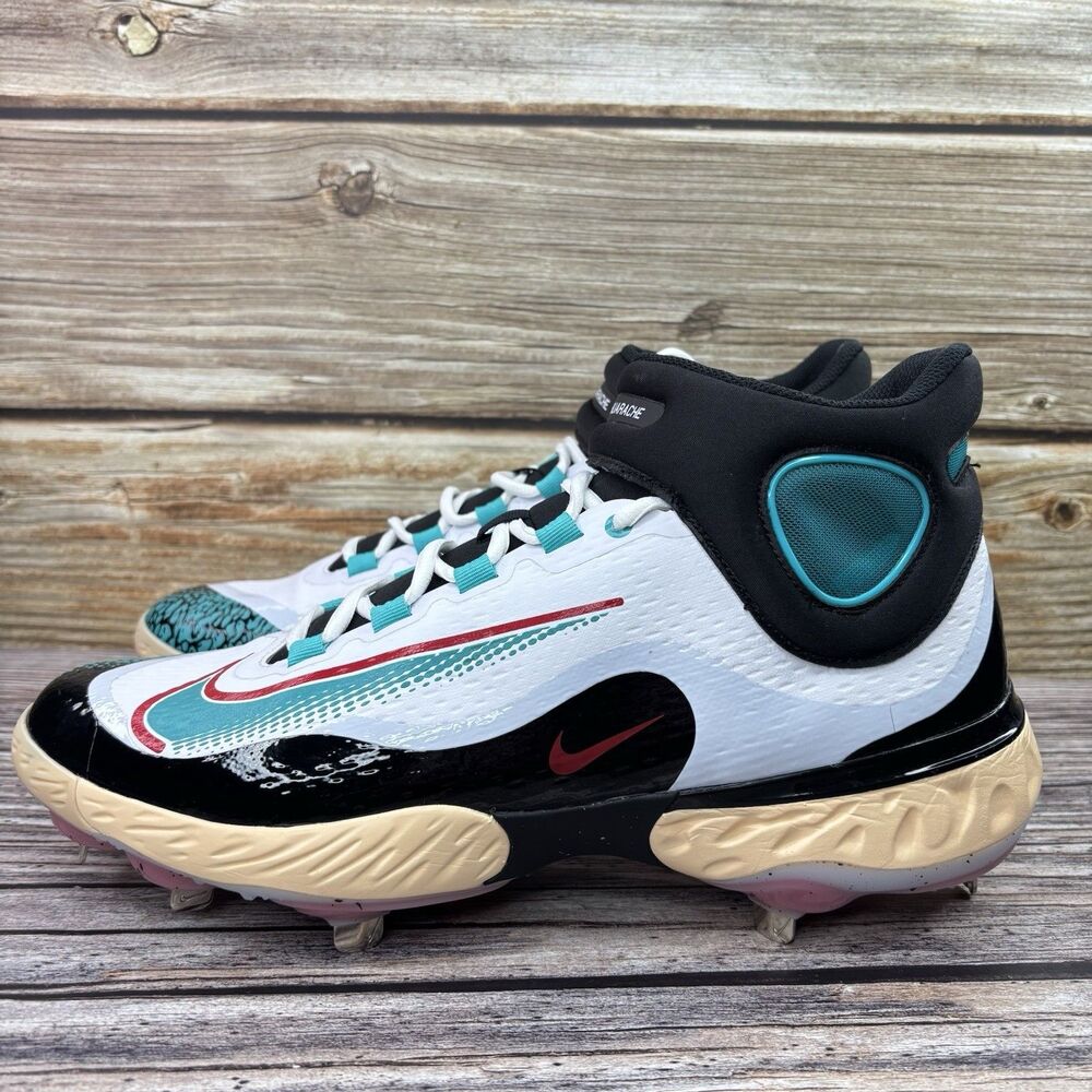 Size 12 Nike Alpha Huarache Elite 4 High Cleats Paul Goldschmidt PE FZ7344-101